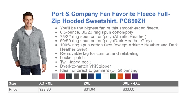 Port & Company PC850ZH